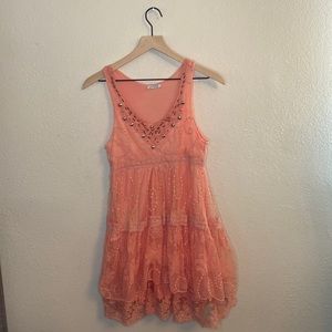 Beautiful lace, and embroidered and embellished dress very BoHo chic